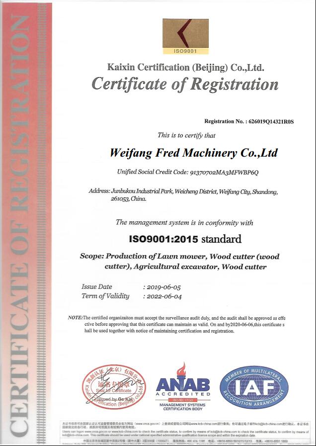 ISO9001 Quality Control System