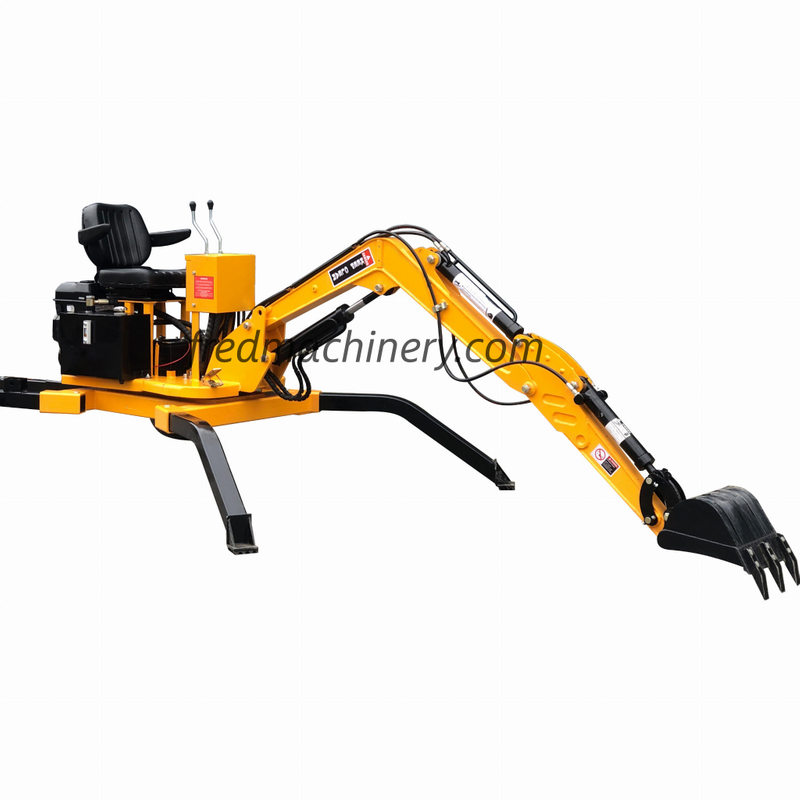 Towable Mobile Backhoe Digger with 360° Rotation